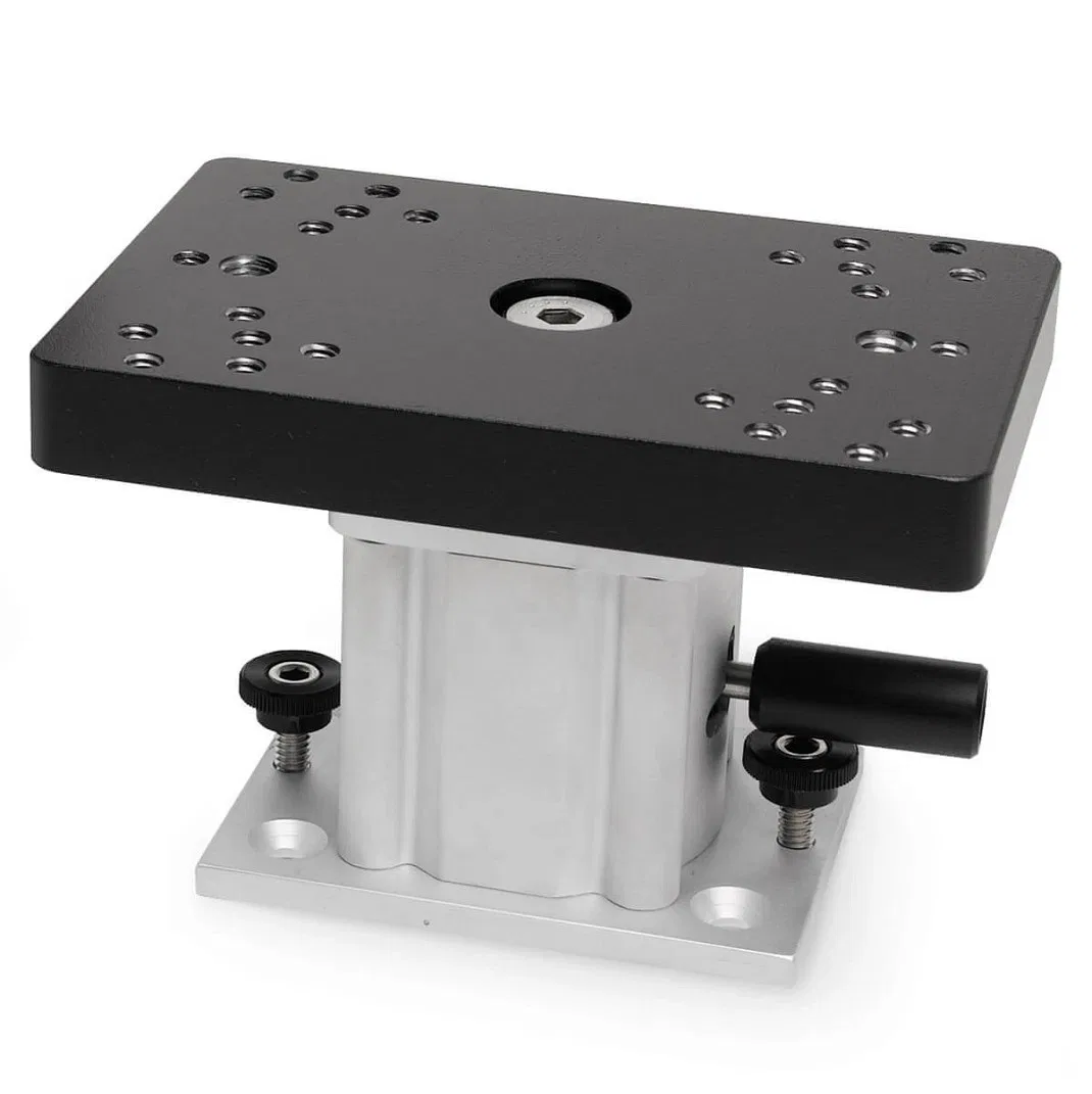 1904032 – CANNON Downrigger Mount, Swivel-Base Pedestal Mount Black Base Aluminum Construction 4 Inch Height 360 Degr...